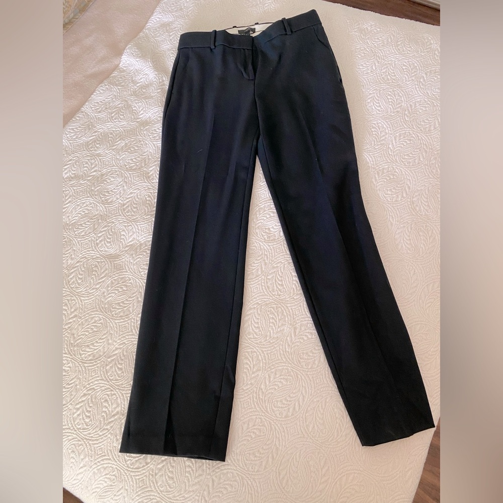 J Crew BLACK light weight wool blend dress pants